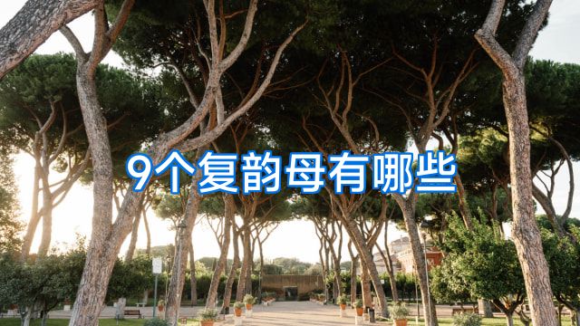 9个复韵母有哪些