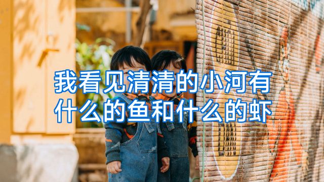 我看见清清的小河有什么的鱼和什么的虾