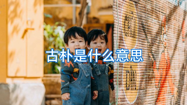 古朴是什么意思