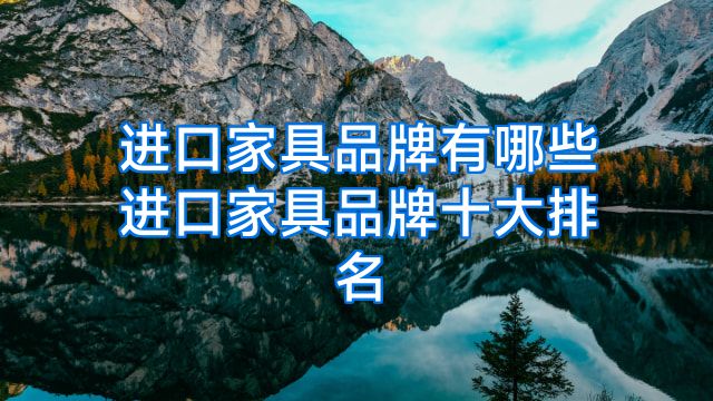 进口家具品牌有哪些进口家具品牌十大排名