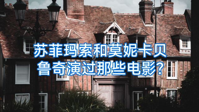 苏菲玛索和莫妮卡贝鲁奇演过那些电影?