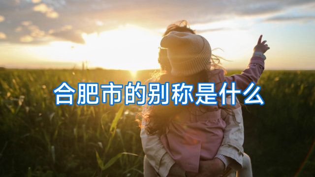 合肥市的别称是什么