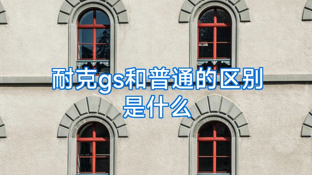 耐克gs和普通的区别是什么