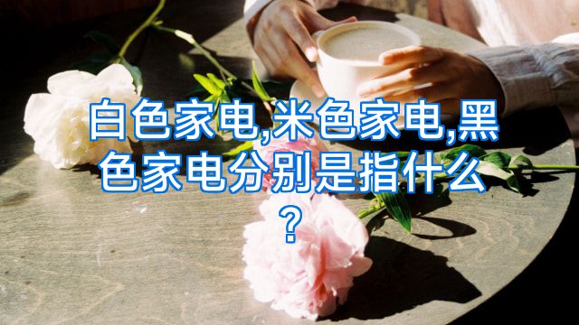 白色家电,米色家电,黑色家电分别是指什么?