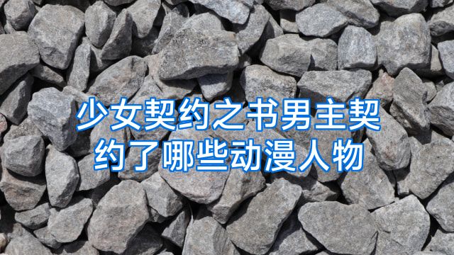少女契约之书男主契约了哪些动漫人物