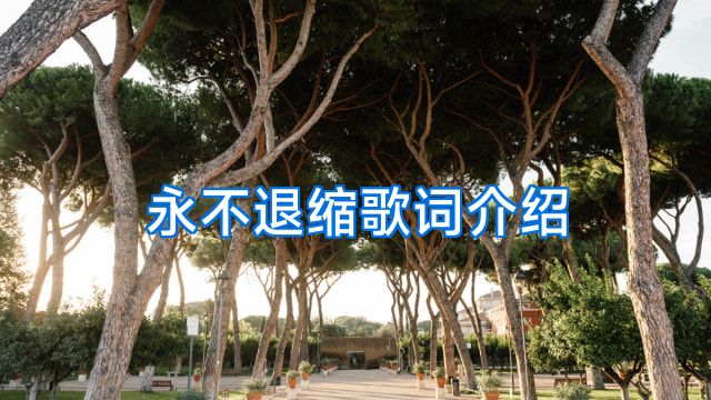 永不退缩歌词介绍