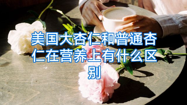 美国大杏仁和普通杏仁在营养上有什么区别