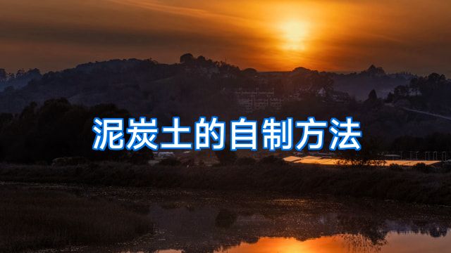 泥炭土的自制方法