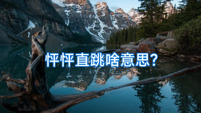 怦怦直跳啥意思?