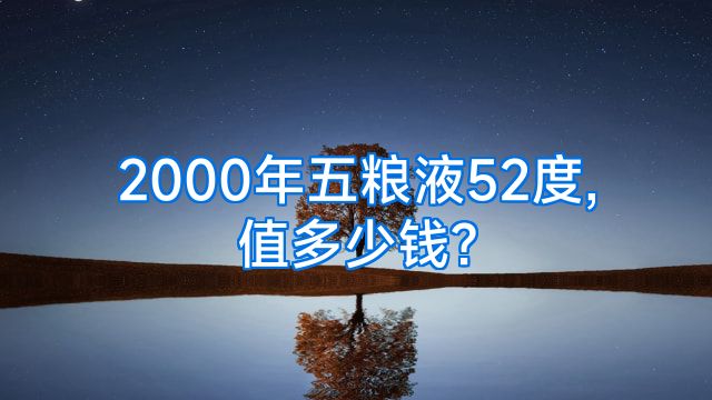 2000年五粮液52度,值多少钱?