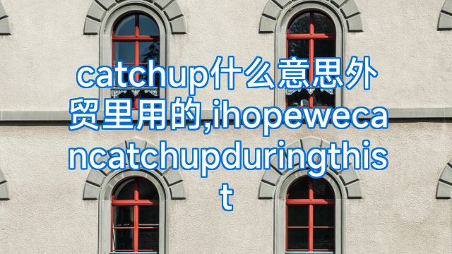 catchup什么意思外贸里用的,ihopewecancatchupduringthist