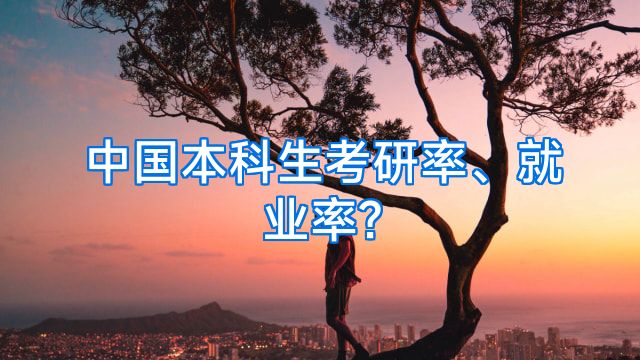 中国本科生考研率、就业率?