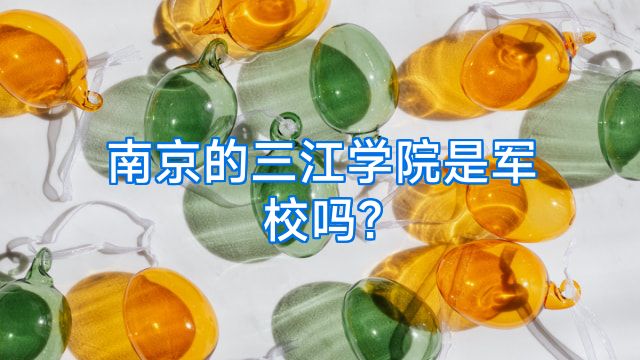 南京的三江学院是军校吗?