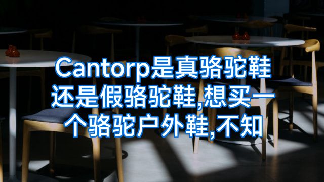 Cantorp是真骆驼鞋还是假骆驼鞋,想买一个骆驼户外鞋,不知