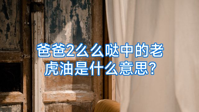 爸爸2么么哒中的老虎油是什么意思?