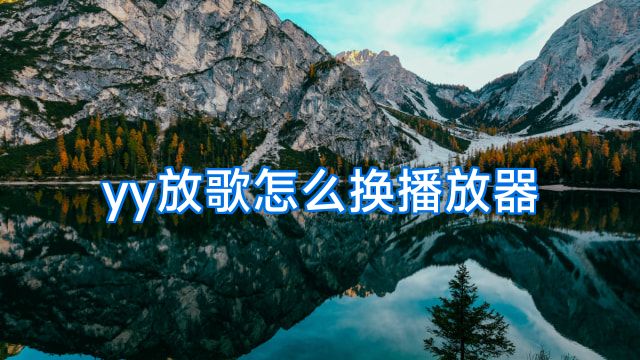yy放歌怎么换播放器