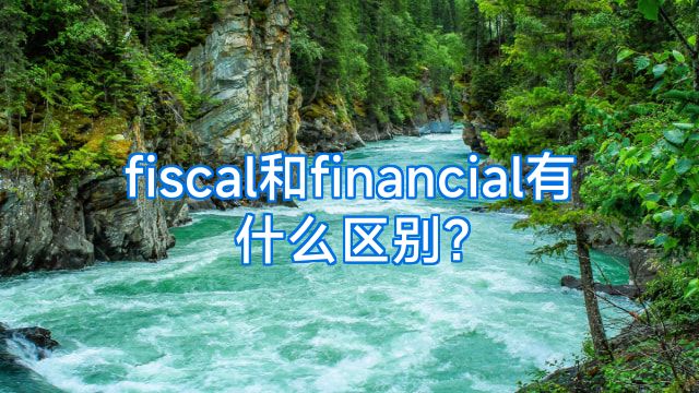 fiscal和financial有什么区别?