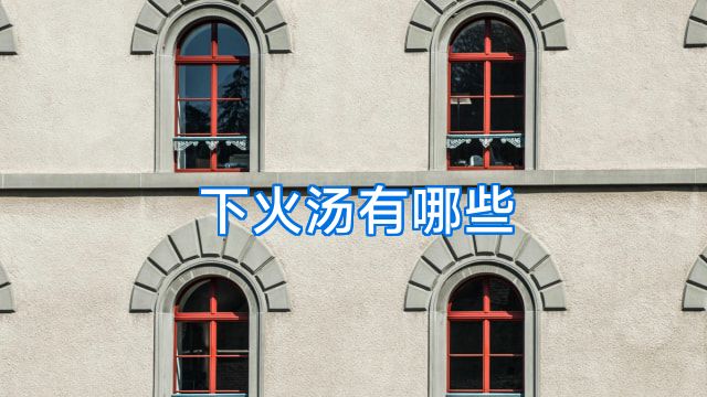 下火汤有哪些