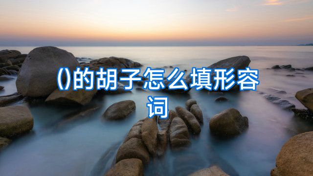 ()的胡子怎么填形容词