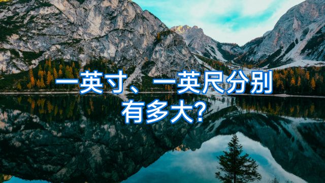 一英寸、一英尺分别有多大?