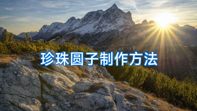 珍珠圆子制作方法