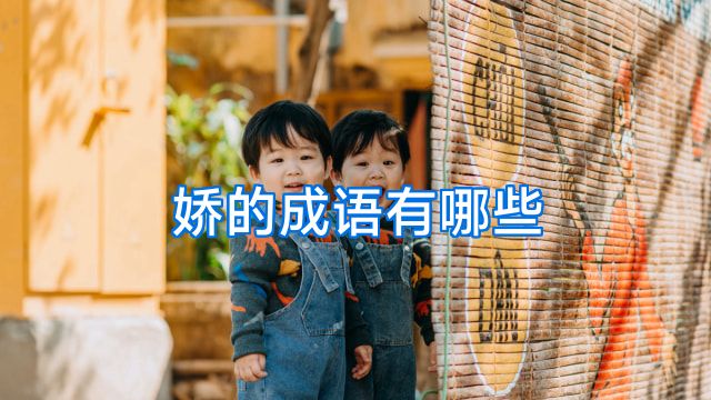 娇的成语有哪些