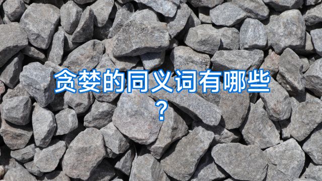 贪婪的同义词有哪些?