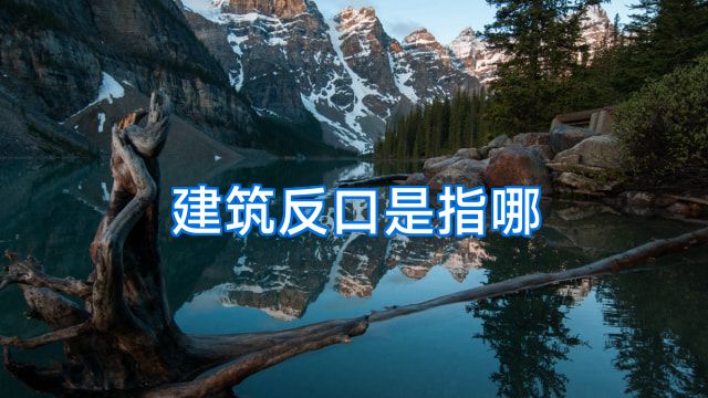 建筑反口是指哪