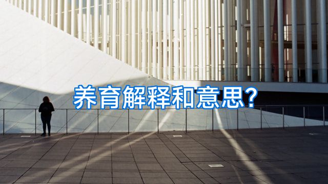 养育解释和意思?