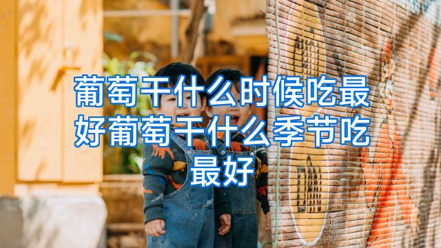 葡萄干什么时候吃最好葡萄干什么季节吃最好