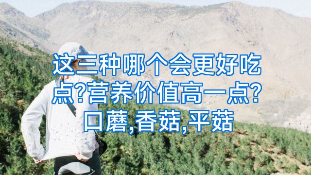 这三种哪个会更好吃点?营养价值高一点?口蘑,香菇,平菇