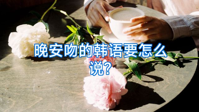 晚安吻的韩语要怎么说?