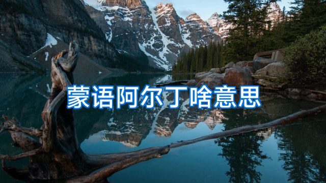 蒙语阿尔丁啥意思
