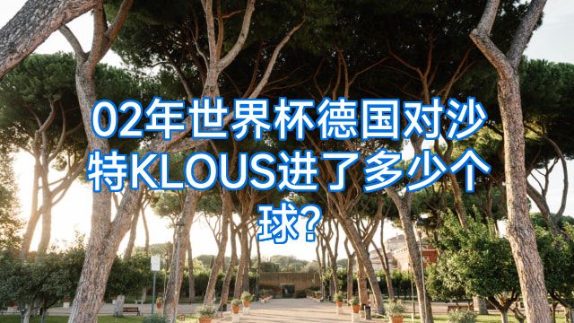 02年世界杯德国对沙特KLOUS进了多少个球?