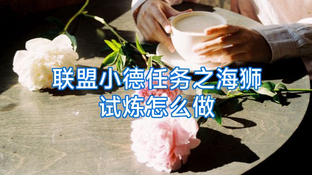 联盟小德任务之海狮试炼怎么做
