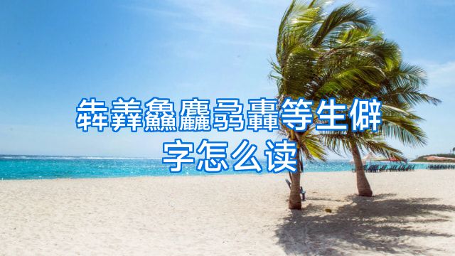 犇羴鱻麤骉轟等生僻字怎么读