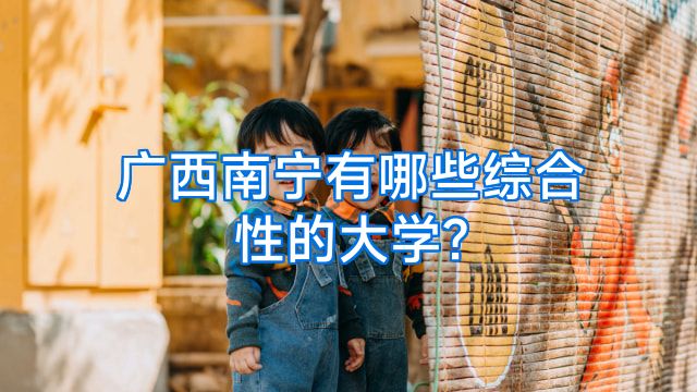 广西南宁有哪些综合性的大学?