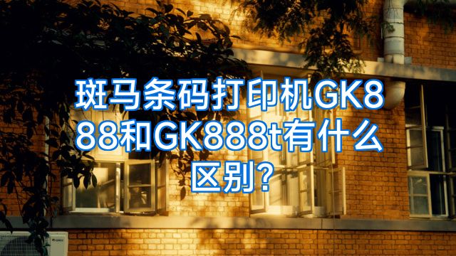 斑马条码打印机GK888和GK888t有什么区别?