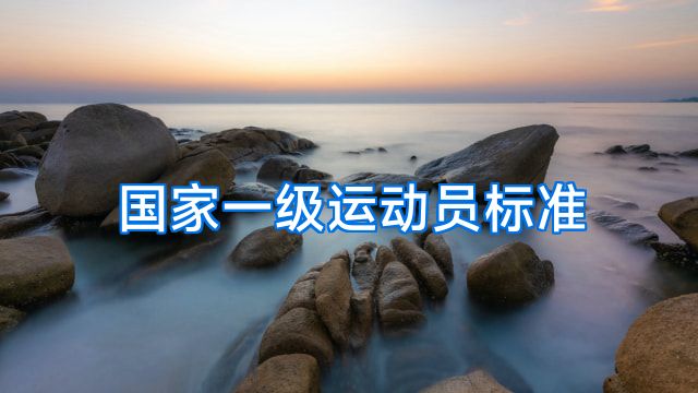 国家一级运动员标准