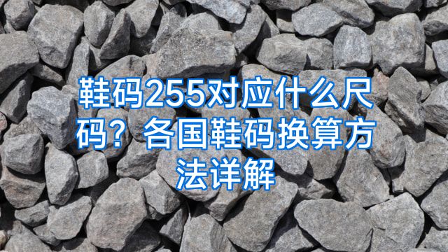 鞋码255对应什么尺码？各国鞋码换算方法详解