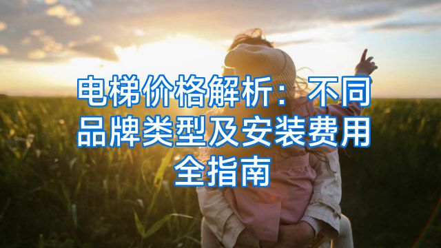电梯价格解析：不同品牌类型及安装费用全指南